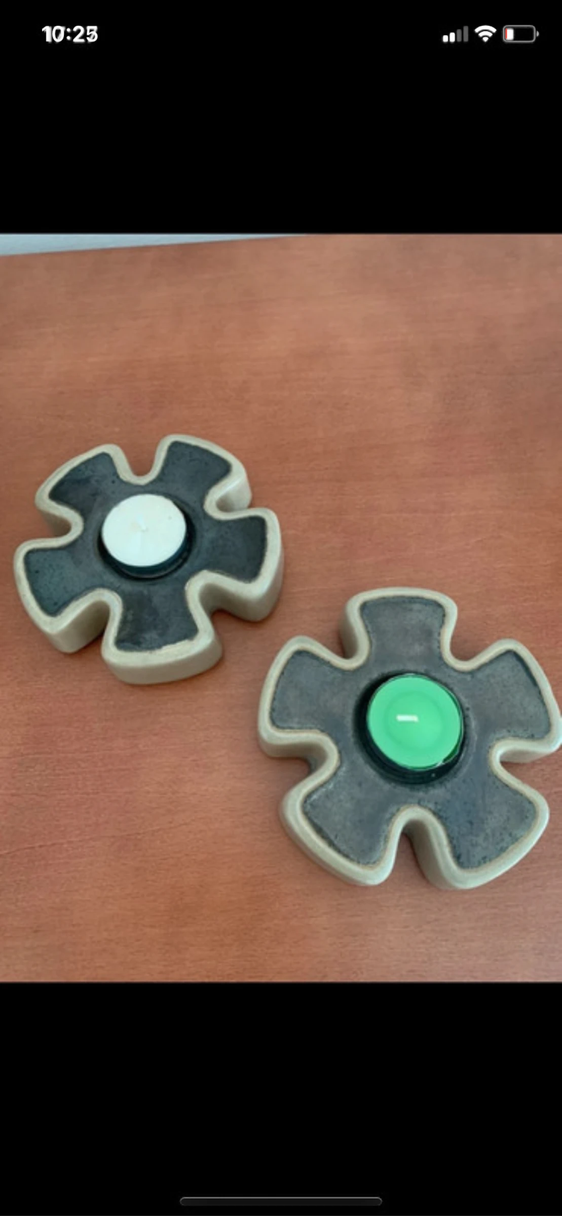 Conjunto de 2 porta velas